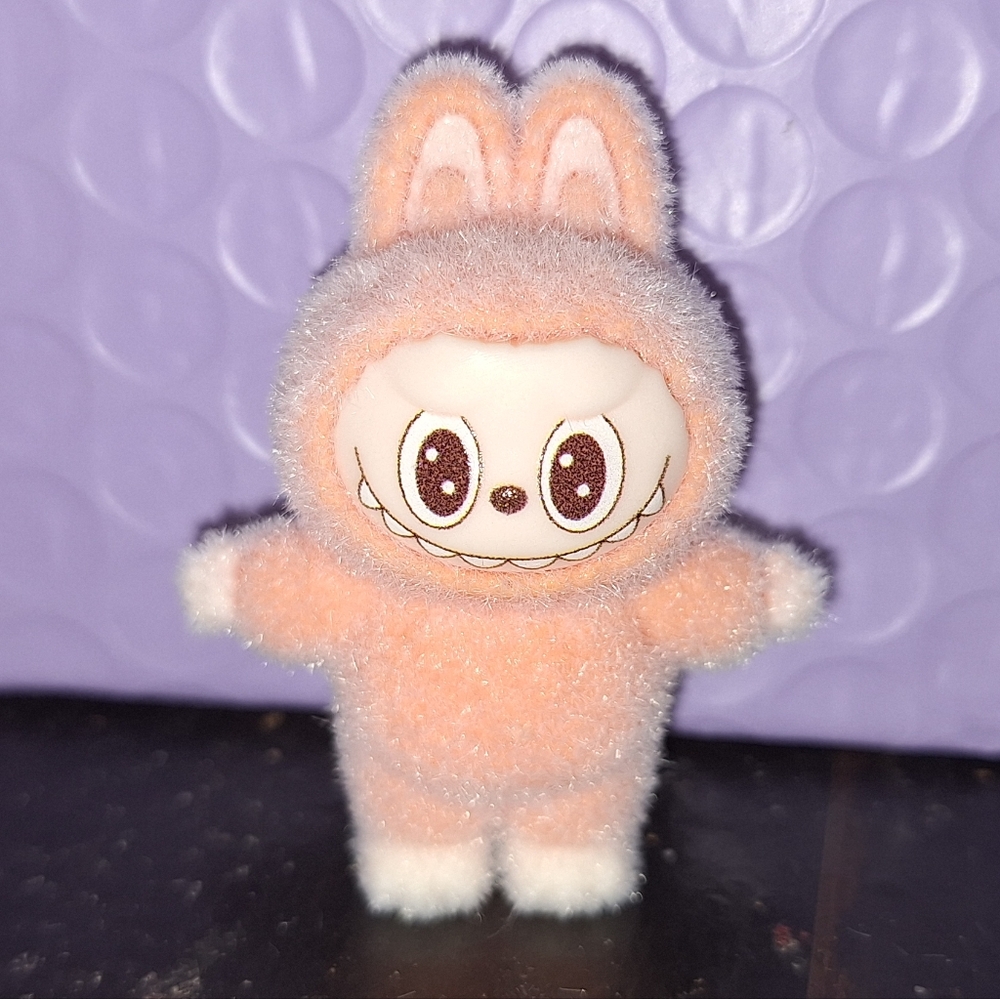 Miniature Labubu Orange Velvet Figure  (no offers)